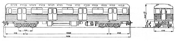 Габаритні креслення вагону типу 81-714